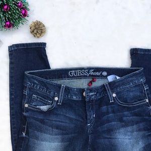 Guess Medium Wash Ankle Jeans Size 6/8