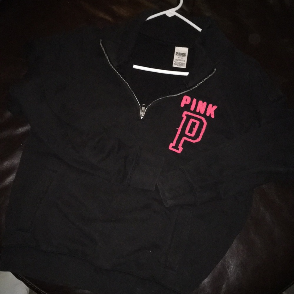 Quarter zip pull over sweater