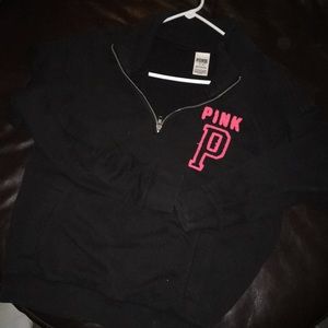 Quarter zip pull over sweater