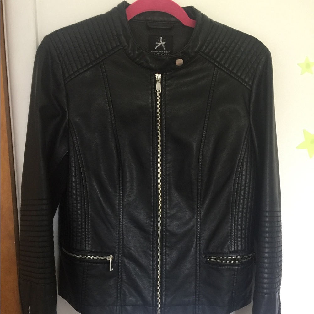 Faux leather jacket