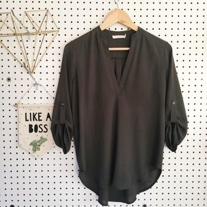 Nordstrom’s blouse | Olive Green | XS | Excellent