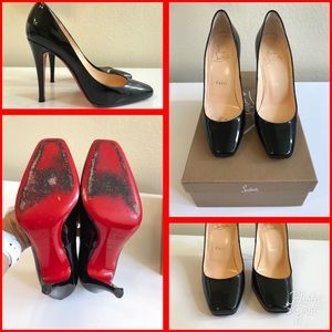 Christian Louboutin Black Patent pump size 7