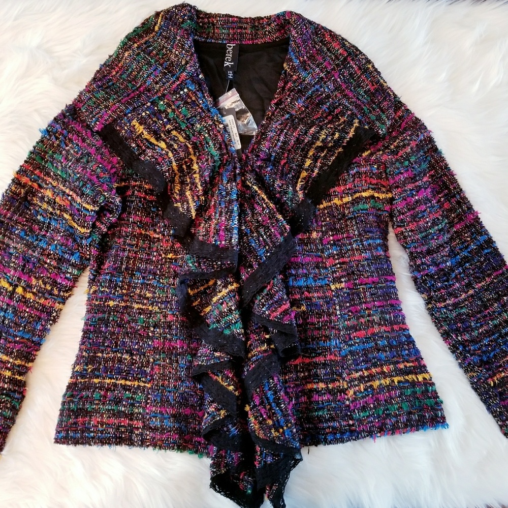 **SALE**Women's Ruffled Tweed Harmony Jacket