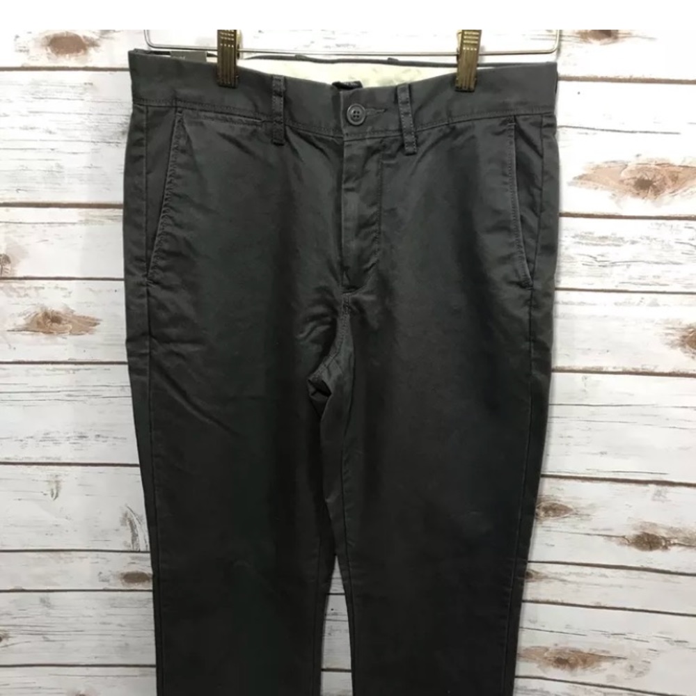NEW J.Crew Urban SlimBrokenInChinoPants 28x32 Gray