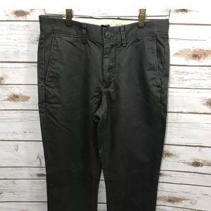 NEW J.Crew Urban SlimBrokenInChinoPants 28x32 Gray
