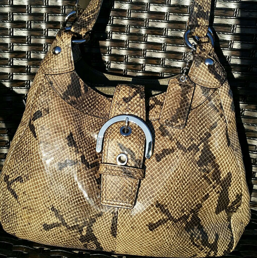 Coach Snakeskin Handbag