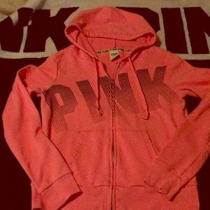 PINK VS M SWEATJACKET ZIP UP HOODIE