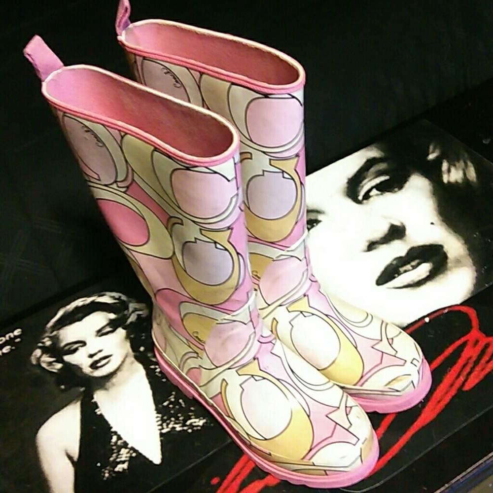 Authentic coach rainboots