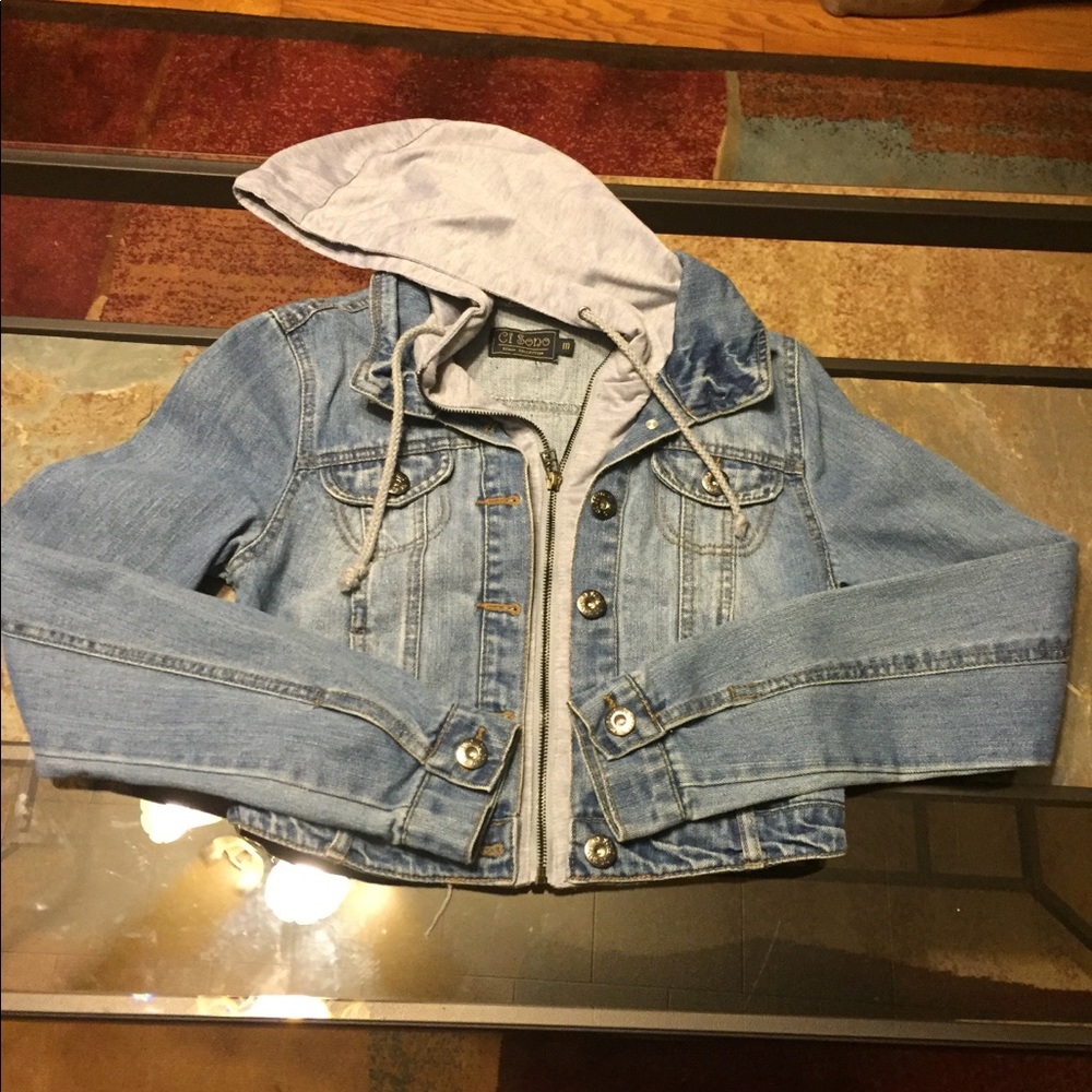 NWOT Denim sweater jacket