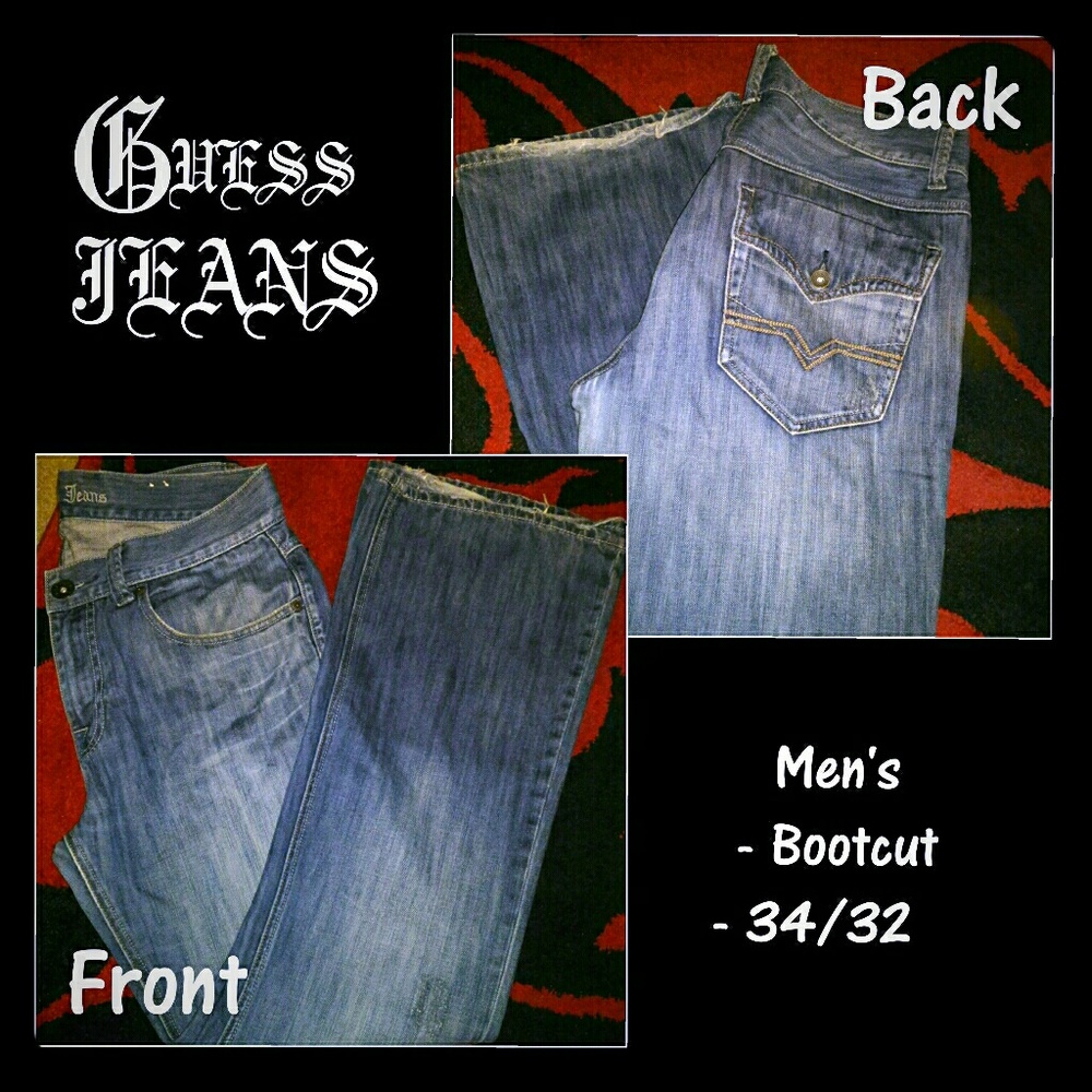 Men's GUESS JEANS 34/32 Bootcut