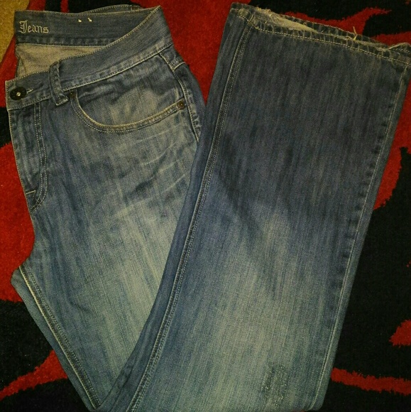 Men's GUESS JEANS 34/32 Bootcut - Picture 2 of 3
