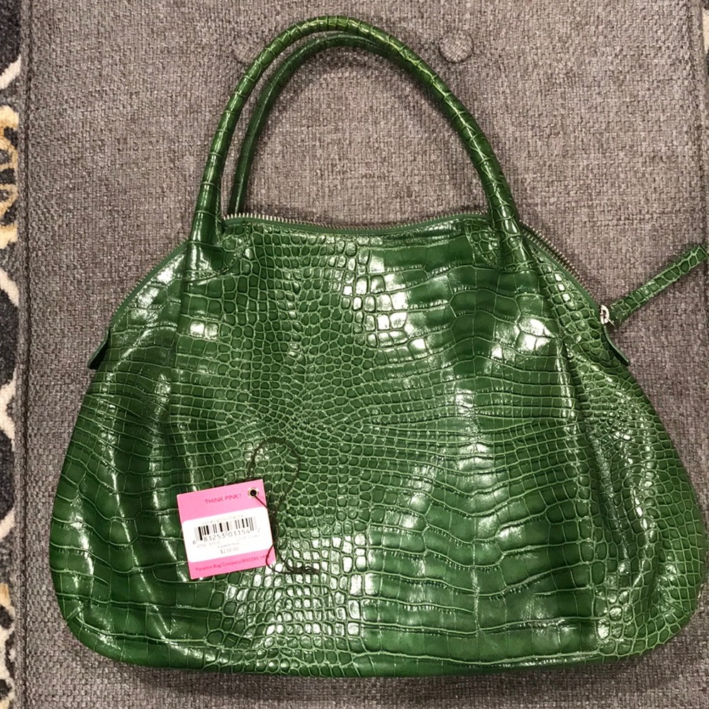 Donna Dixon Lucia large Crocodile Satchel