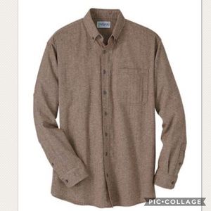 New Mens Woven Long Sleeve Button Down