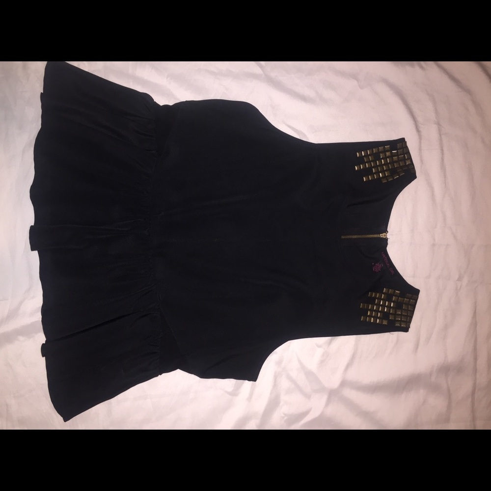 Black peplum