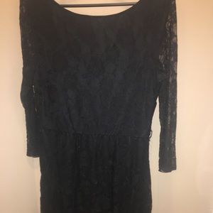 Black lace dress