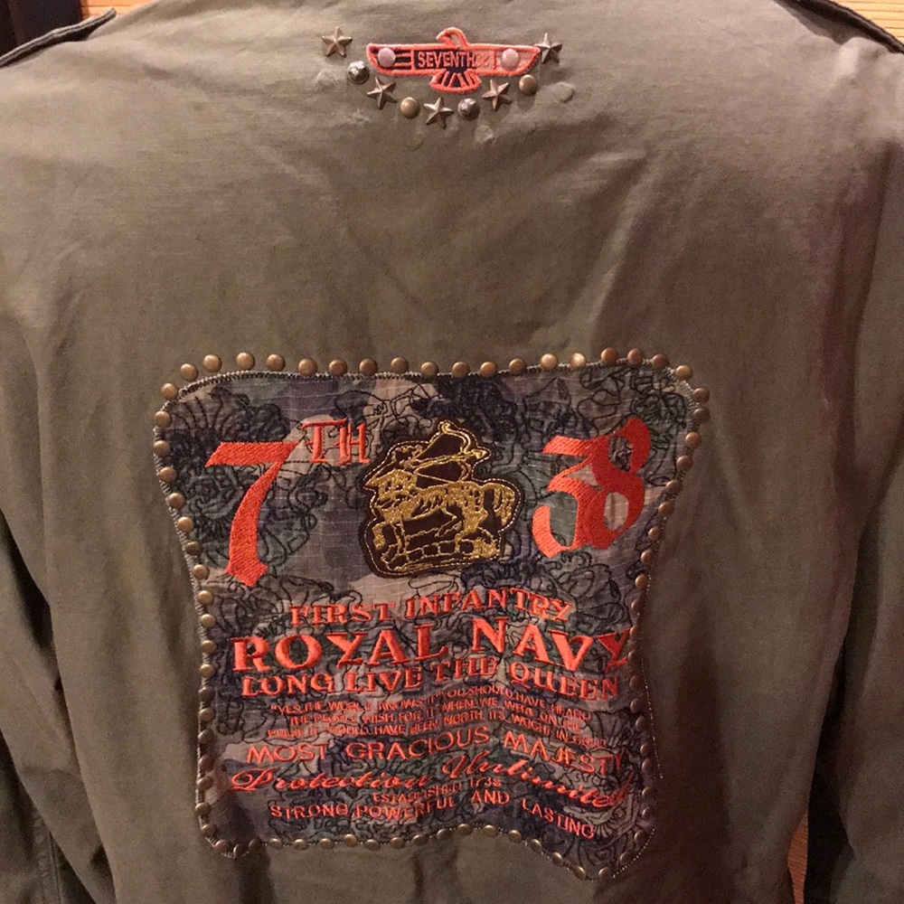 🤩7th 38🤩 Zip Up Army Jacket 3XL🌟One Day Sale🌟
