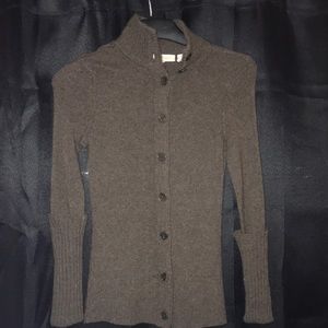 INHABIT Grey/brown cashmere cardigan (NEW)