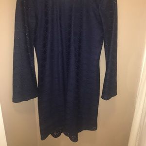 Navy blue lace dress