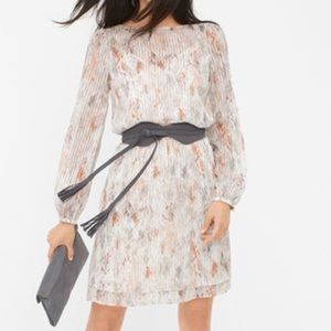 GEO-PRINT PEASANT DRESS