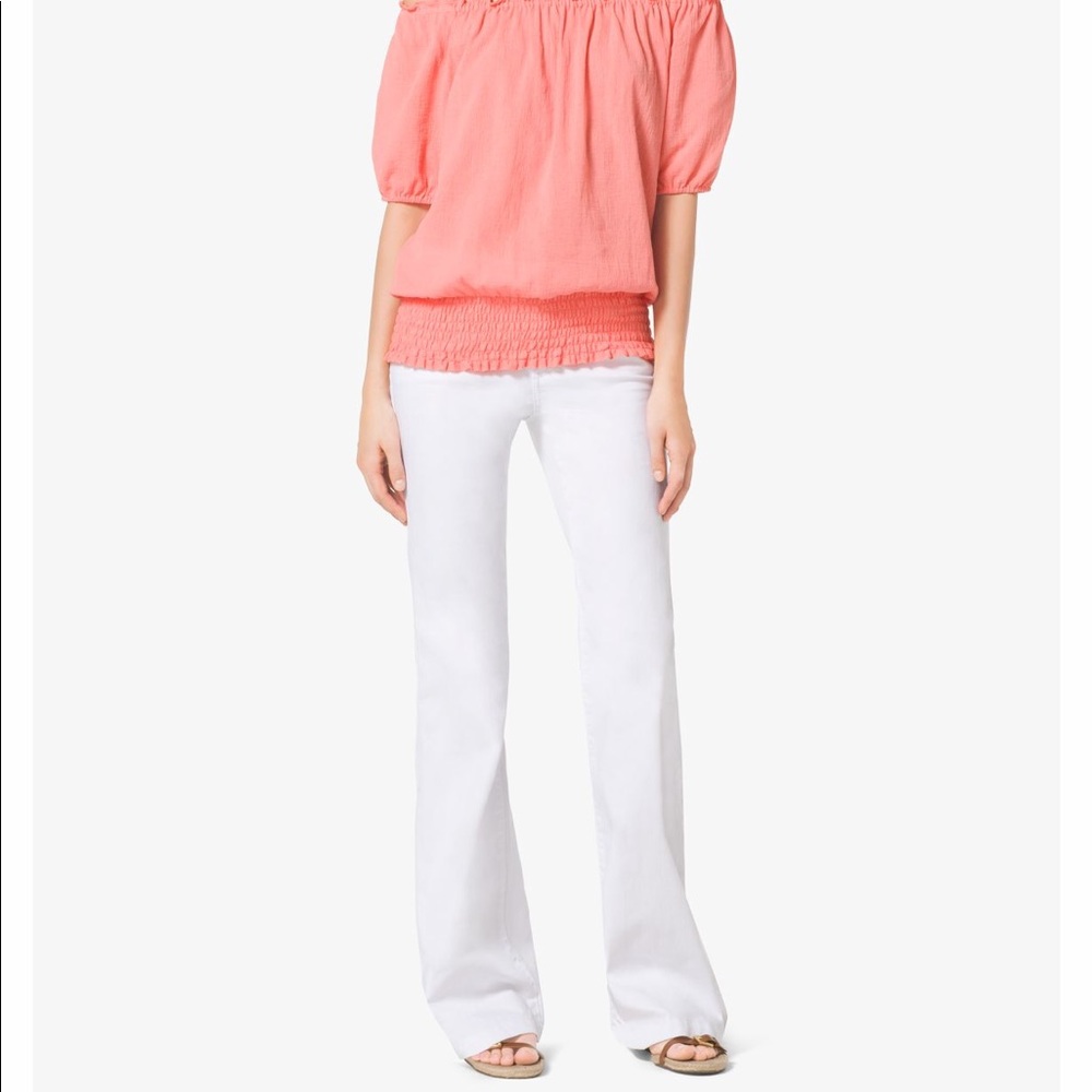 Michael Kors White Flared Jeans