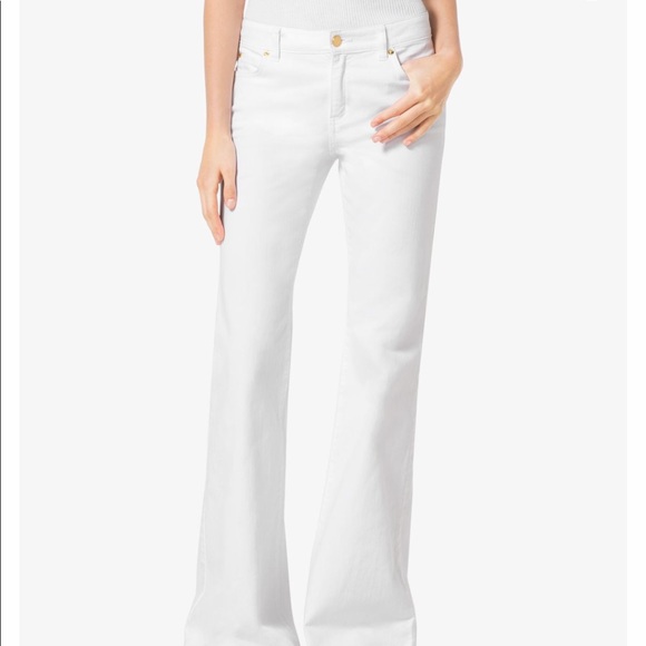 Michael Kors White Flared Jeans - Picture 3 of 5