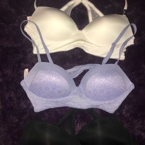 3 Victoria’s Secret Bralettes 1 brand new & 2 EUC
