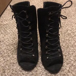 Akira booties open toe