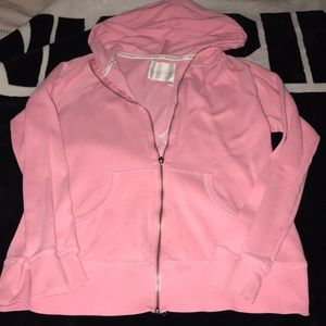 PINK VICTORIA SECRET M SWEAT JACKET WHITE WINGS
