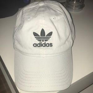 White adidas adjustable hat