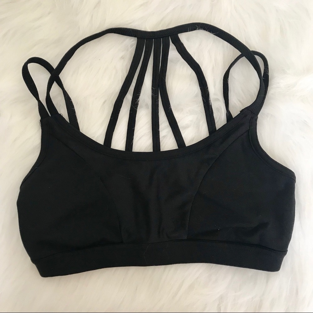 Strappy sports bra