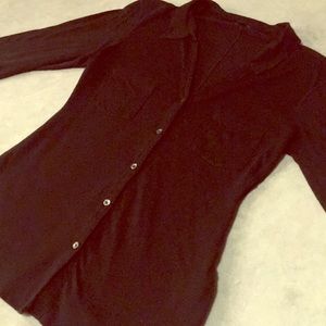 Black button up top