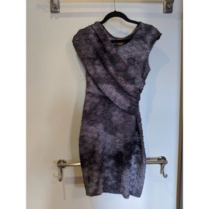 Ali Ro Dark purple textured dress