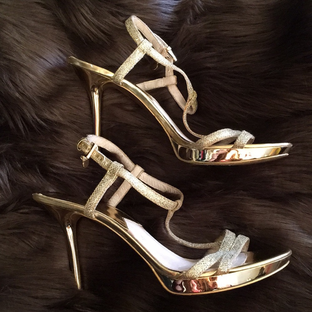 Michael Kors Gold Heels