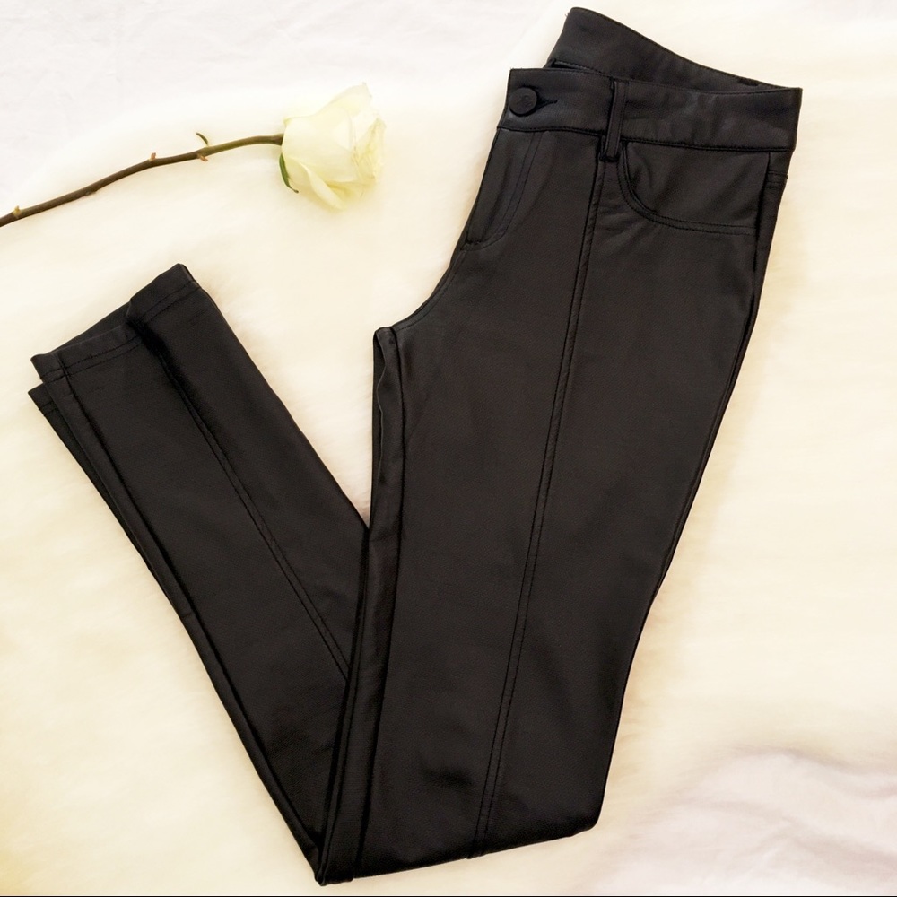 🖤SOLD🖤2B Bebe Black Skinny Pants Size 28 - Picture 2 of 7