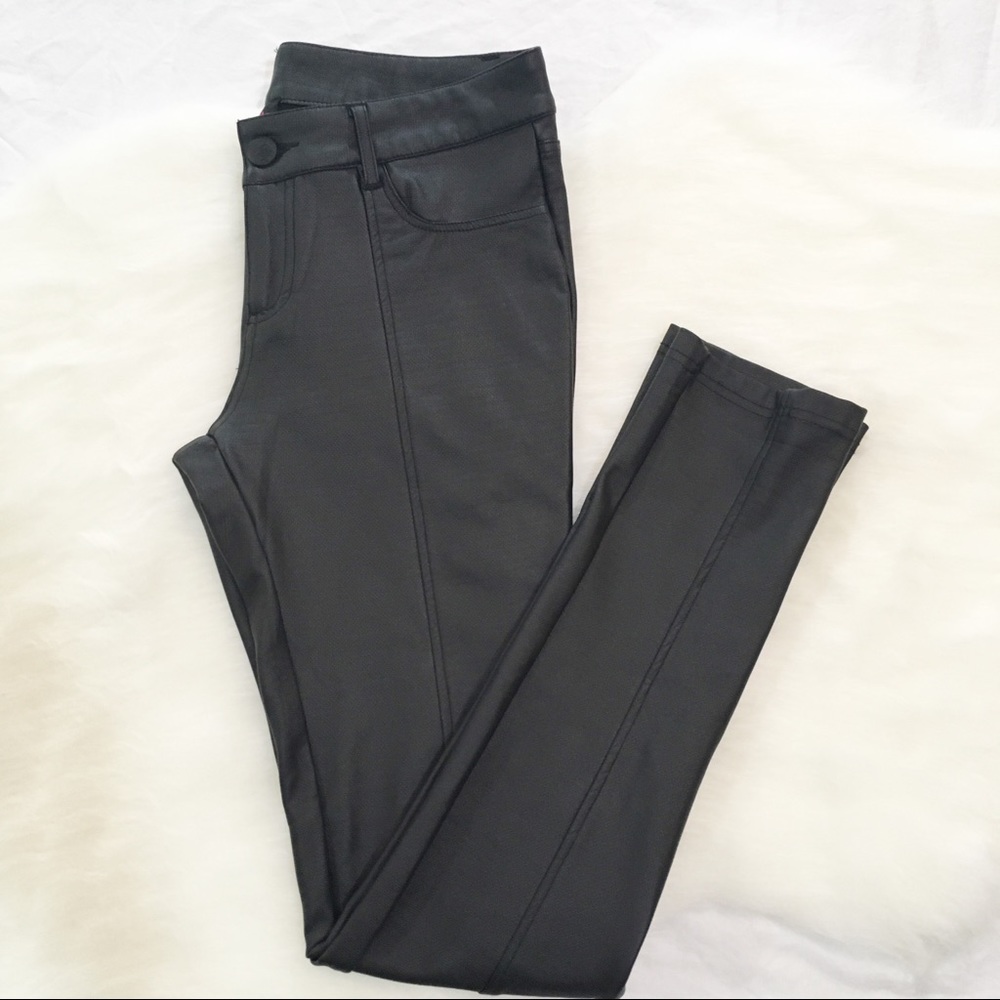 🖤SOLD🖤2B Bebe Black Skinny Pants Size 28 - Picture 5 of 7