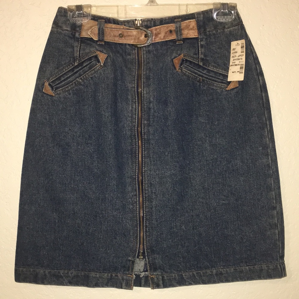 NWT FIRST JEAN SKIRT
