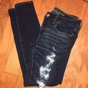 Dark Washed Skinny Jeans