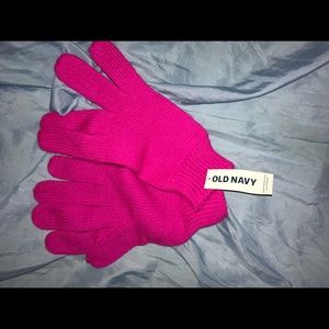 Winter knit gloves