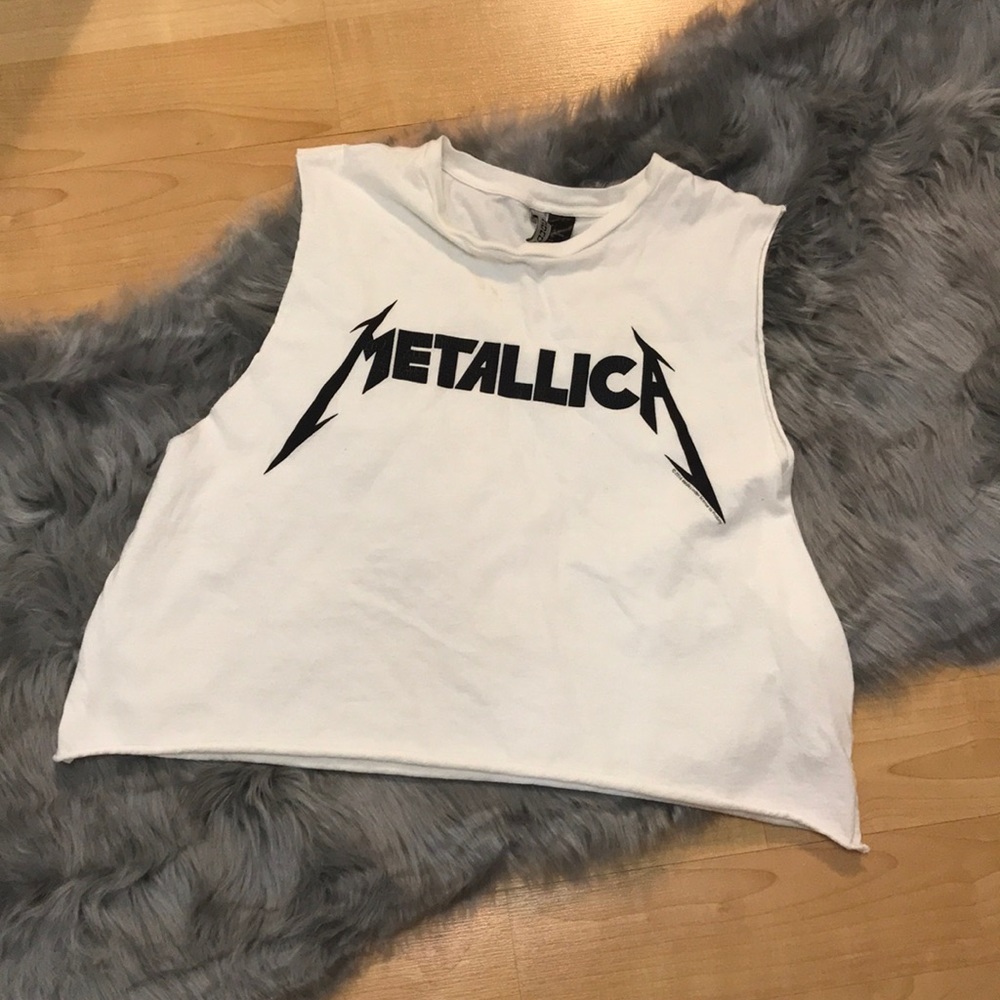 Metallica crop top