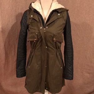 Zara hooded coat