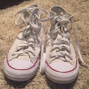 White Hightop Converse