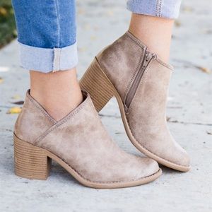 Light Taupe Booties