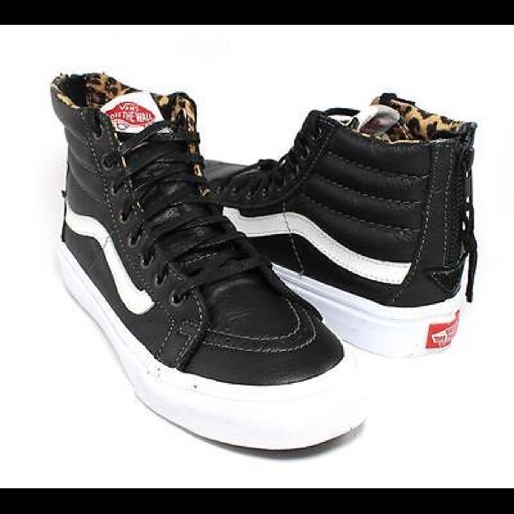 vans sk8 hi leather leopard vans sk8 hi leather leopard
