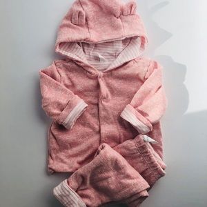 Baby Gap Girls Hoodie/Pant set. 3-6 month. Pink