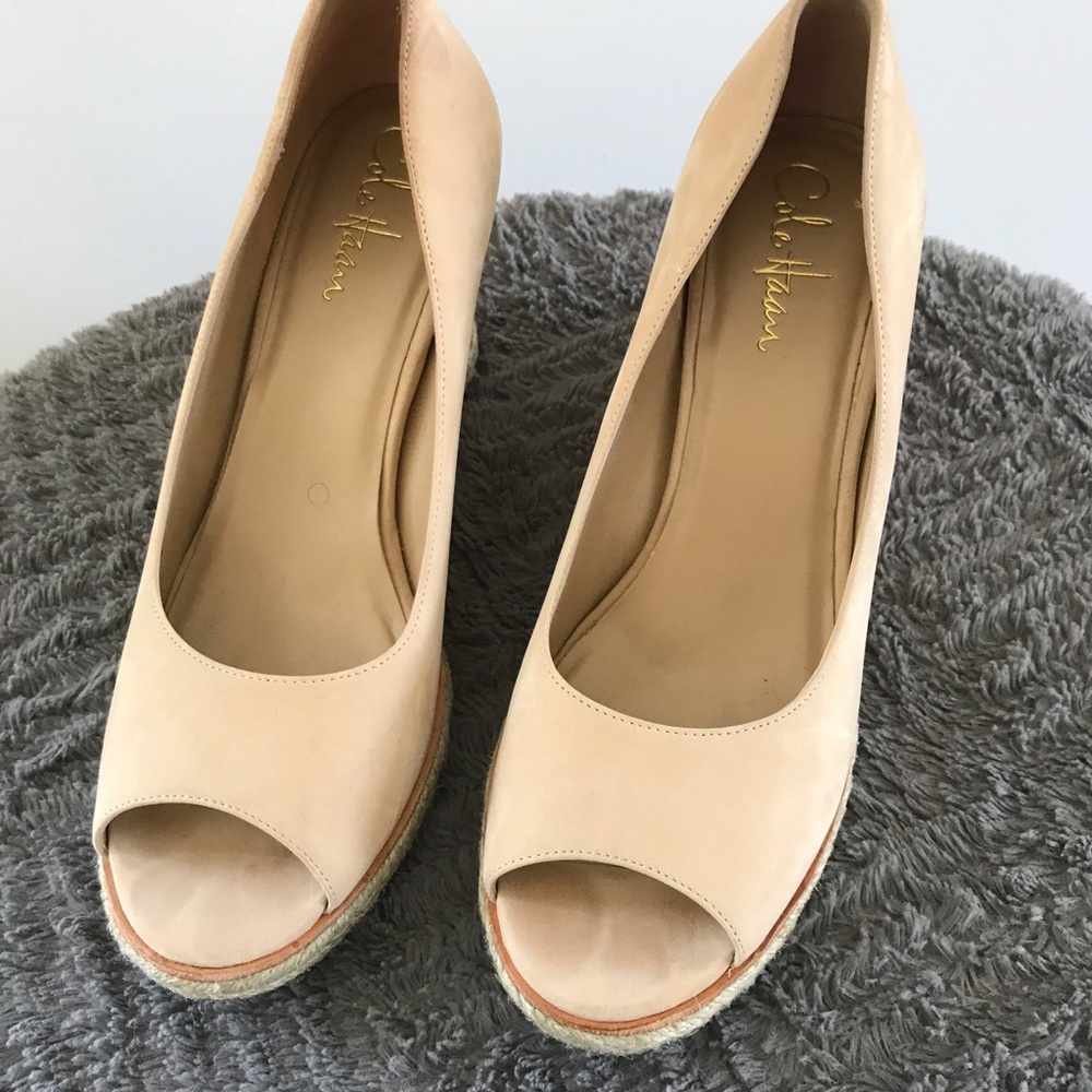 Cole Haan Nude Wedges