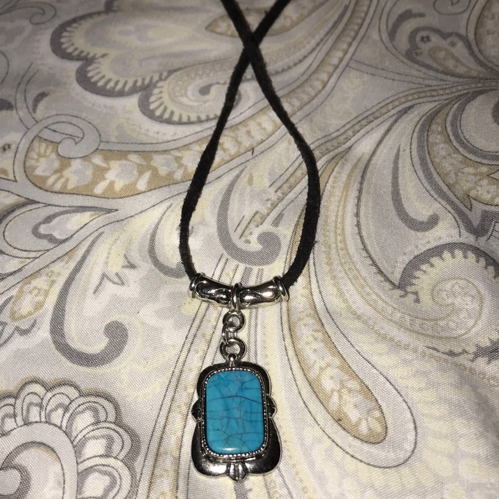 Blue antique necklace