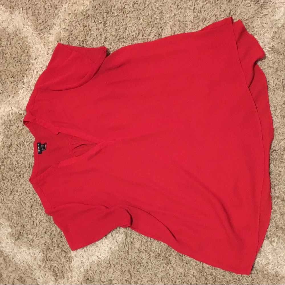 Torrid V-Neck Blouse