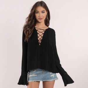 Tobi Lace Up Ladder Top