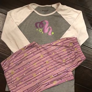 American Girl brand pajamas PJ size XL