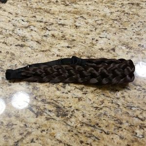 Brown braided headband